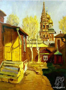 Виноградов Сергей Арсентьевич. Весна. Церковь Воскресения в Кадашах, 1910-е г.