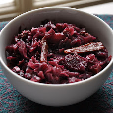 Red Wine Braise-Roasted Red Cabbage with Carrots and Beets