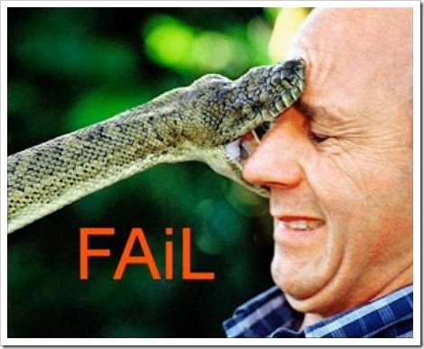 funny fail. snake in this funny fail.