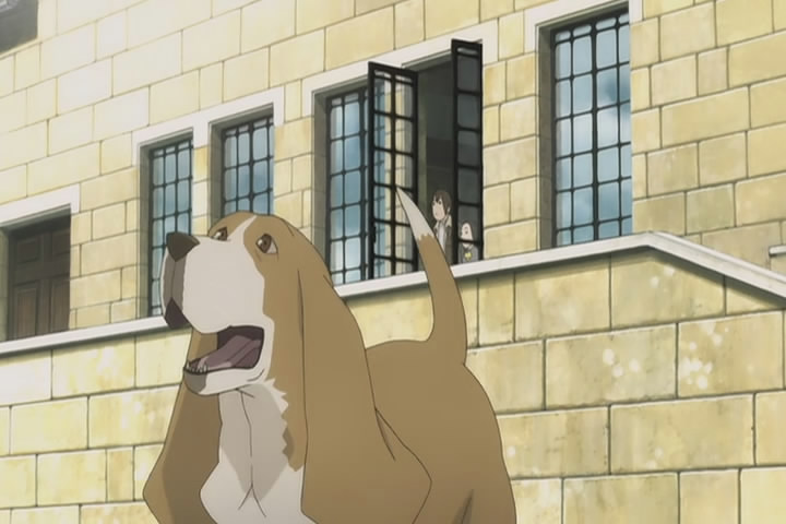 The Sky Crawlers: The requisite basset hound The Sky Crawlers: The requisite basset hound