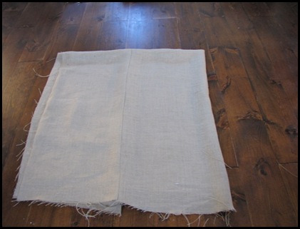 how to make a round burlap tablecloth