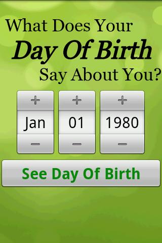 Day of Birth