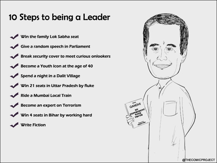 Rahul Gandhi - 10 steps to being a leader