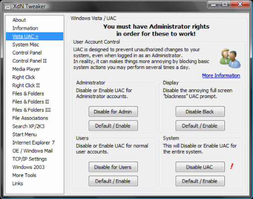 xdn tweaker1 Free Windows 7 Tweaks