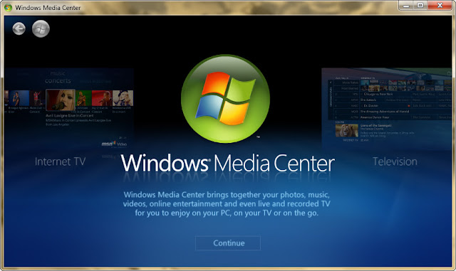 Windows Media Center Screenshoots