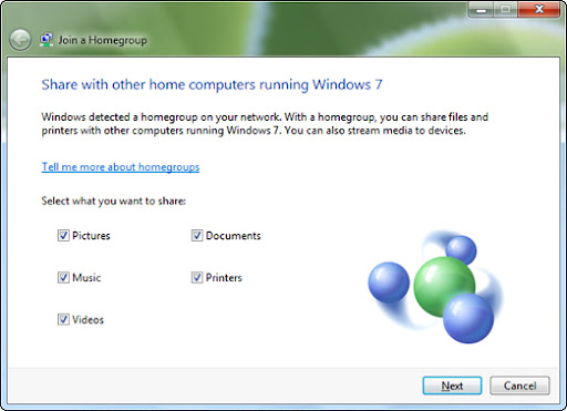 Windows 7 Sgarubg Home Group