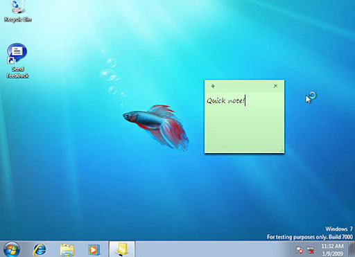 Windows 7 Sticky Notes