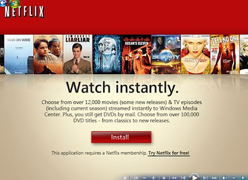 Watch Netflix Movies in Windows Media Center