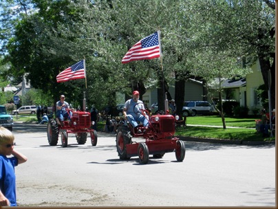Tractors and our Flag