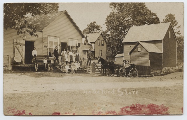 [Redmond Store of James Donnell Redmond at Holleford Ontario.  The buildings still stand They moved store to Sydenham in 1912 1200dpi[4].jpg]