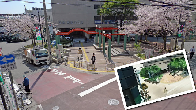高角度的西宮北口駅
