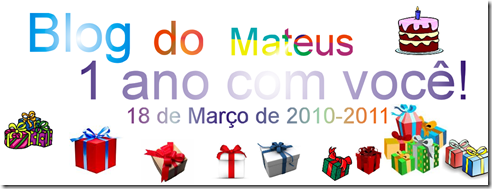 Blog do Mateus 1 ano Blog do Mateus 1 ano
