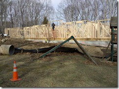 New home construction, framing.