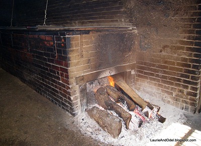 The firepit and smokers.