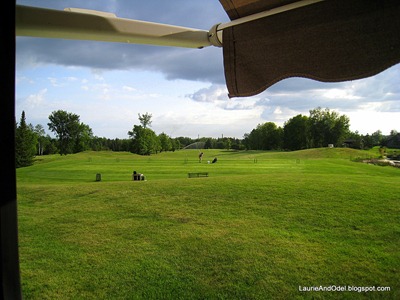 Our view out the window at the Ashland Elks