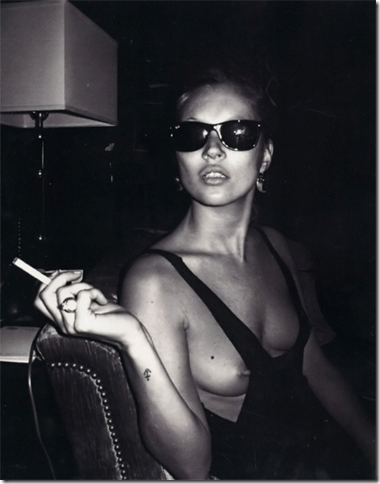 Kate Moss blanco y negro