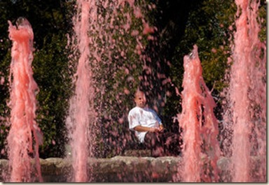 pink fountain