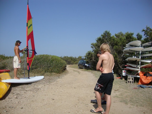 Surflehrer auf Sardinien 2009