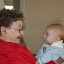 Grandma and Landon have a laugh