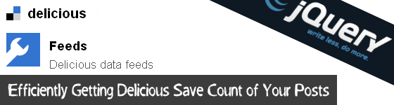 Efficiently Getting Delicious Save Count of Your Posts