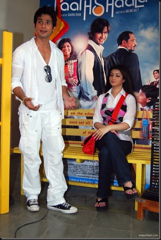 1Shahid Kapoor and Ayesha Takia at the Promotion of the Movie “Paathshala