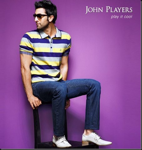Ranbir Kapoor as the brand ambassador of John Players