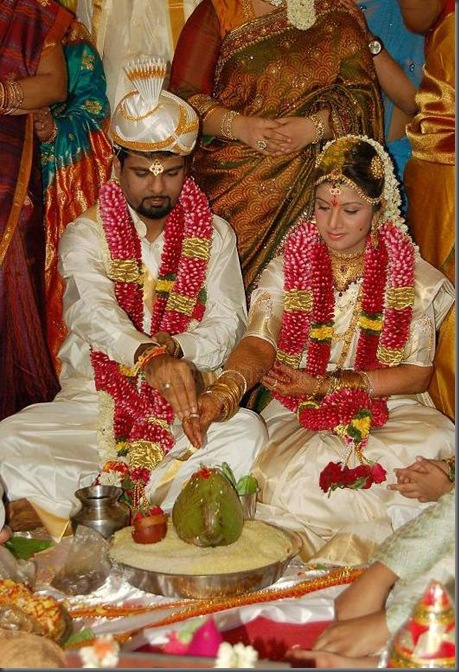 3rambha indran wedding stills