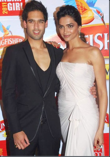 Deepika and Siddharth at Kingfisher Calender event4