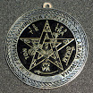 Tetragramatón Bronce baño en Plata