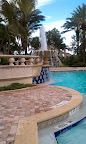 This is the fountain which plays host to the mission high dive competition