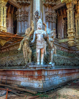 Wood Carving at the corner - Sanctuary of Truth Photo