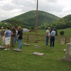 Gleaves Knob in background as kin discuss whatever.