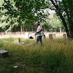 Click to Expand Geprge amd Owen weed eat around the tombstones