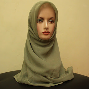 Kerudung Paris Polos [KPP09] warna hijau muda