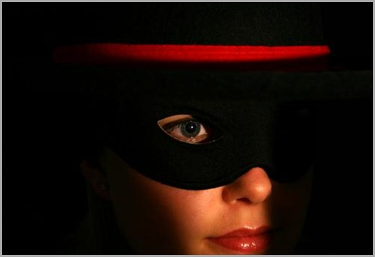 masked woman