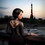 Chloe with body art