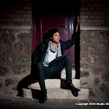 Ben by a door