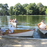 Sahra in a boat
