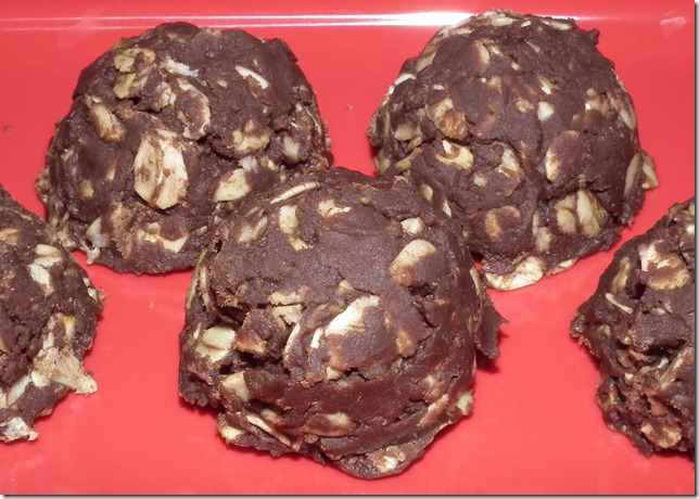 No Bake Chocolate PB Cookies 2-7-11