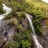 Wasserfall am Franz Josef Gletscher
