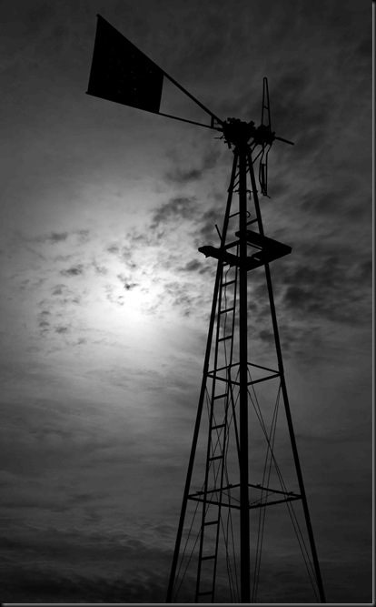 3 Windmill Silohuette on Organ Pipe Cactus National Monument