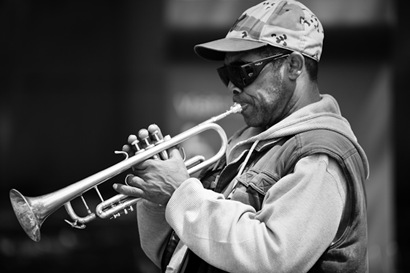 Trumpet Player on Constitution Avenue - 2