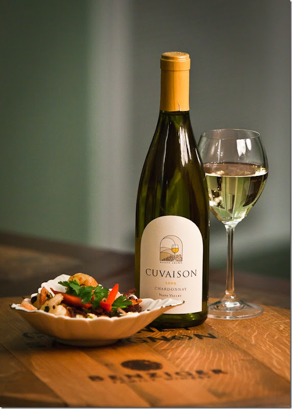 Shrimp and Grits with Cuvaison Chardonnay-1