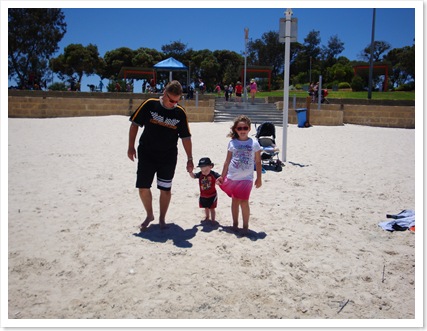Walking to the beach
