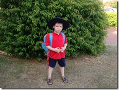 Matthew first day Kindy