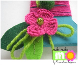 crocheted flower