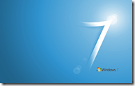 Windows 7 Blue WLogo widescreen wallpaper