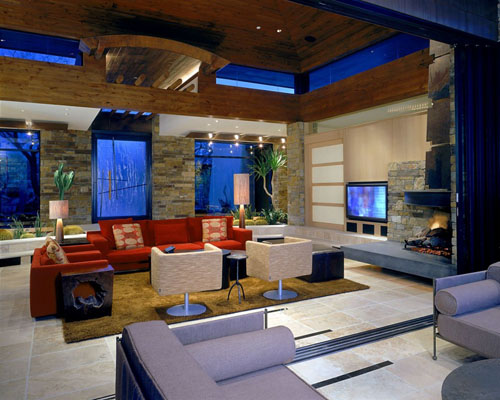modern living room residence design ideas