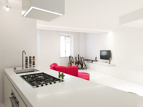 minimalist white kitchen design ideas