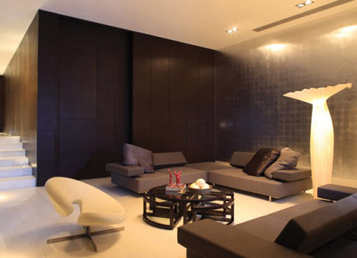 luxury living room on cool house
